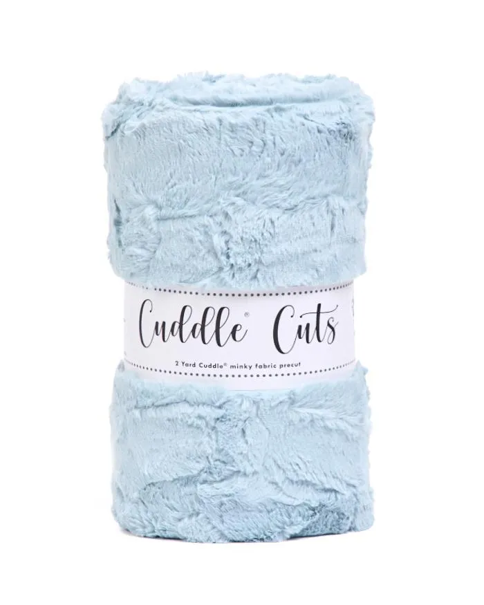 2 Yard Luxe Cuddle Cuts Hide - Raindrop