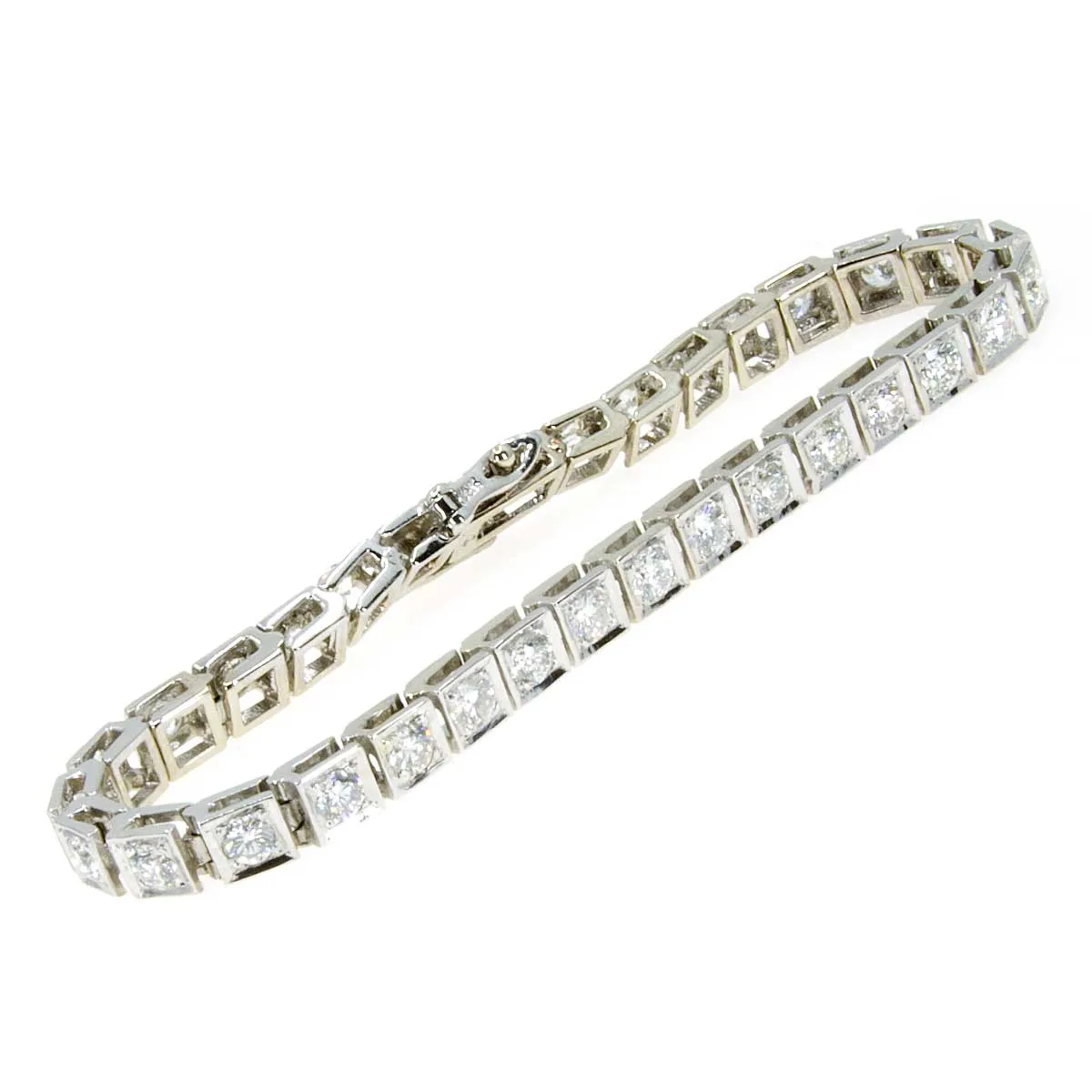 6.00ct Diamond Straight Line Bracelet