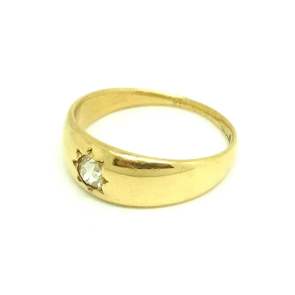 Antique Victorian Diamond 18ct Yellow Gold Ring