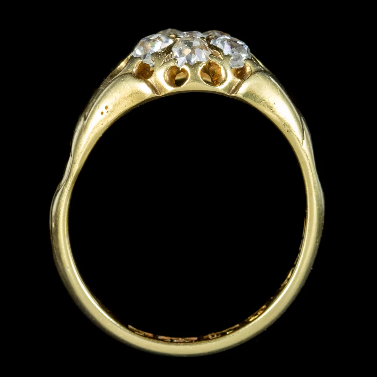 Antique Victorian Diamond Cluster Ring Dated 1859