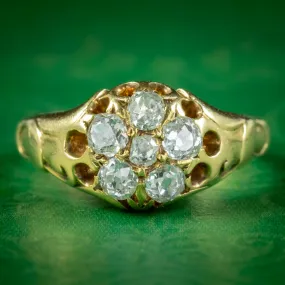 Antique Victorian Diamond Cluster Ring Dated 1859