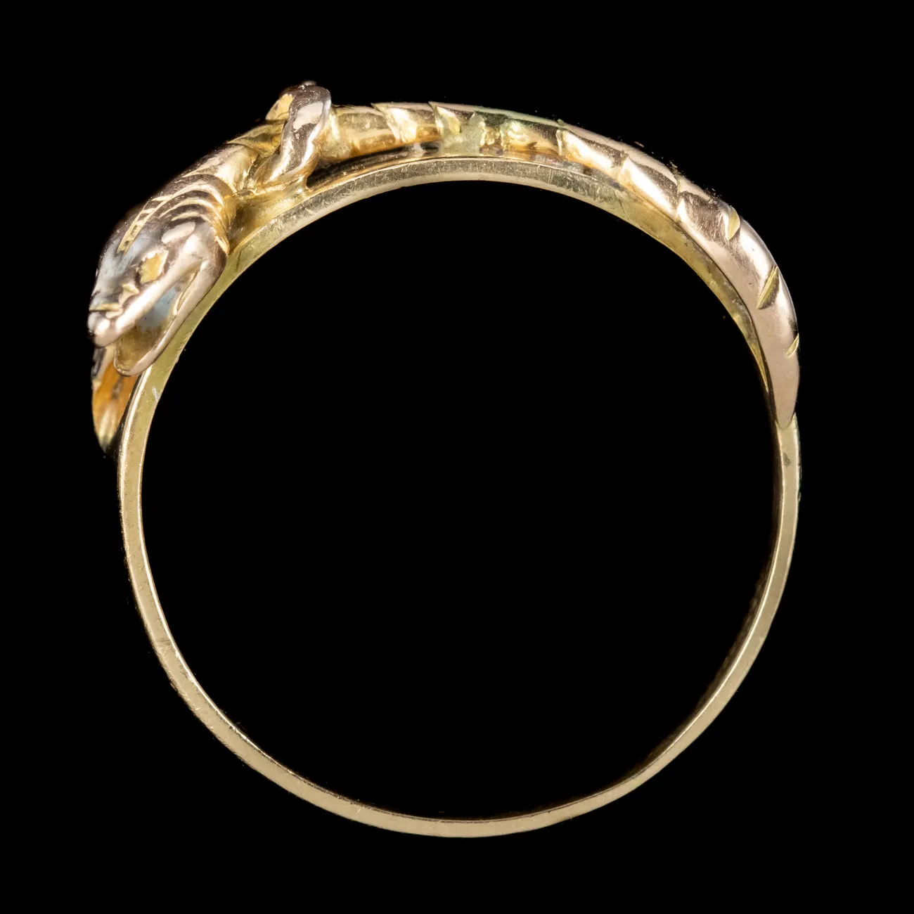 Antique Victorian French Snake Band Ring