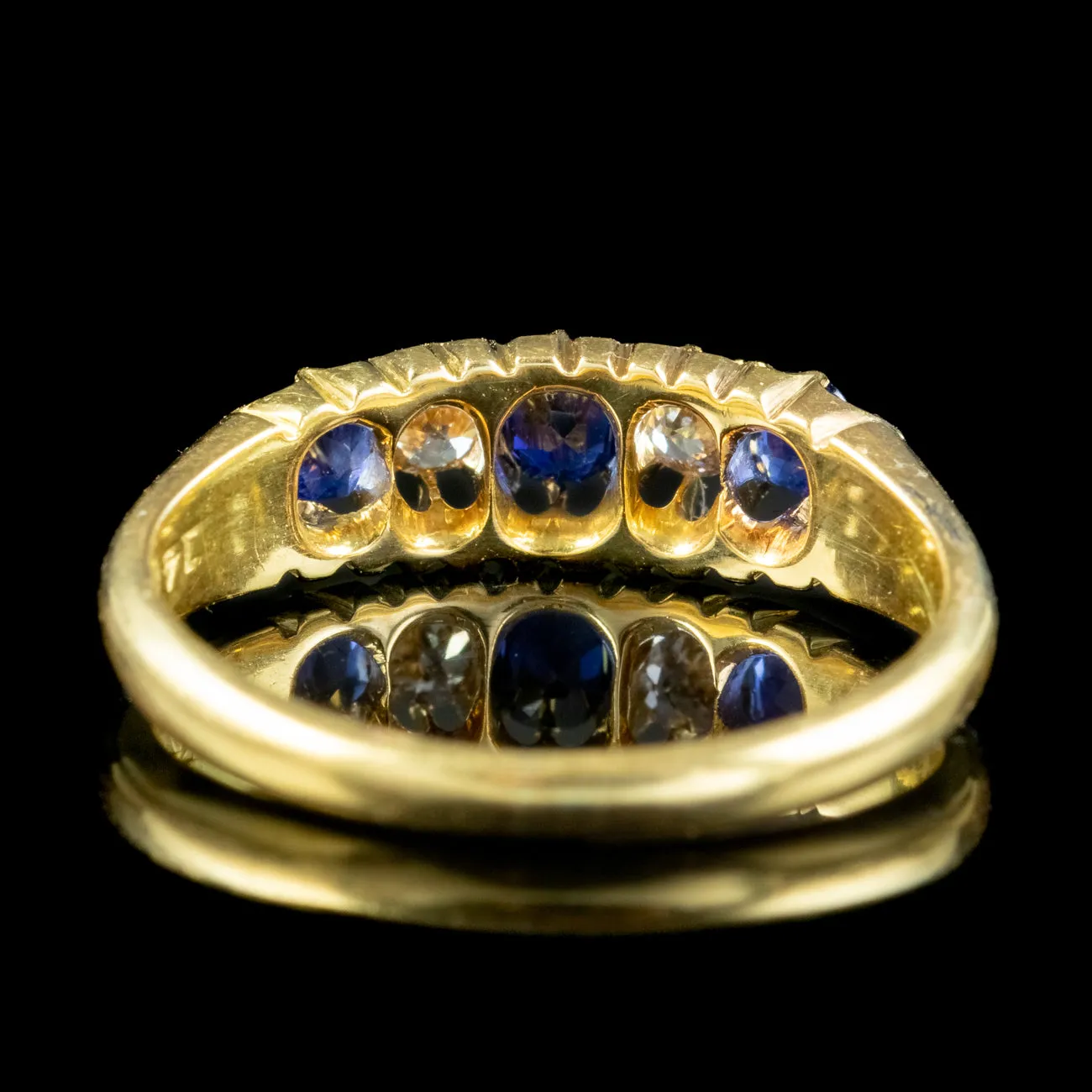 Antique Victorian Sapphire Diamond Ring