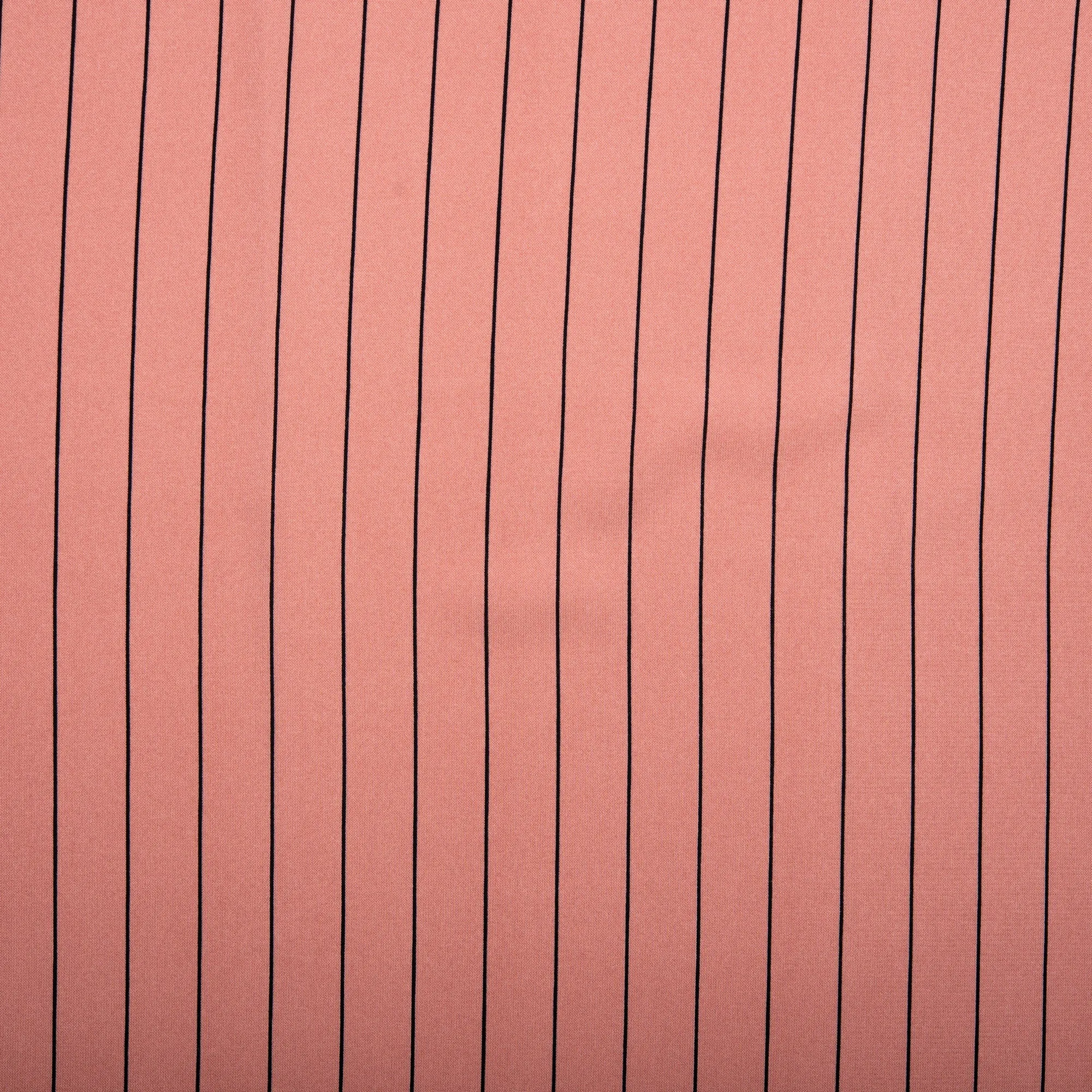 Assorted Polyester Print - Stripes - Salmon