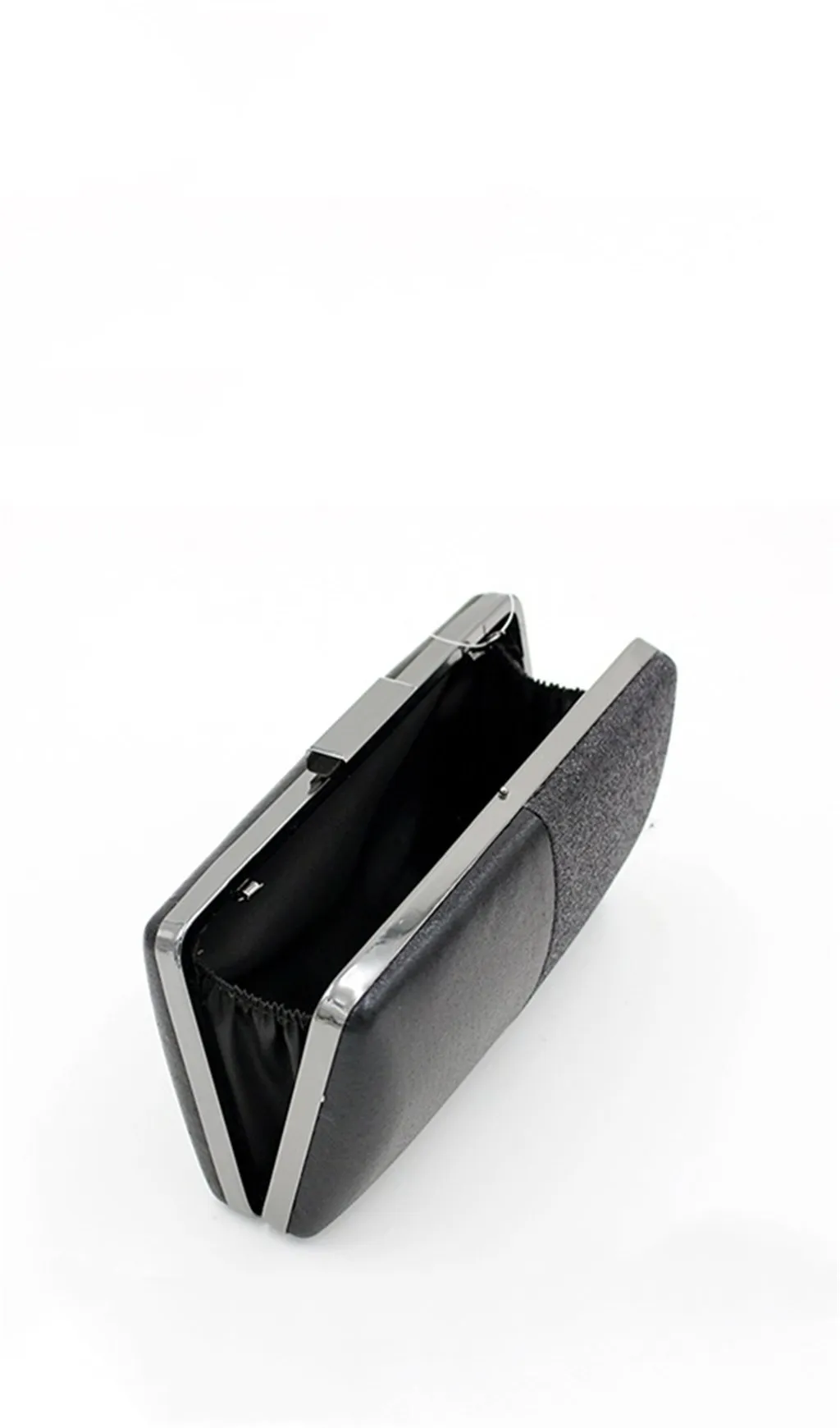 BLACK STITCHING TEMPERAMENT CLUTCH