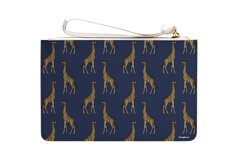 Blue Giraffe Clutch Bag