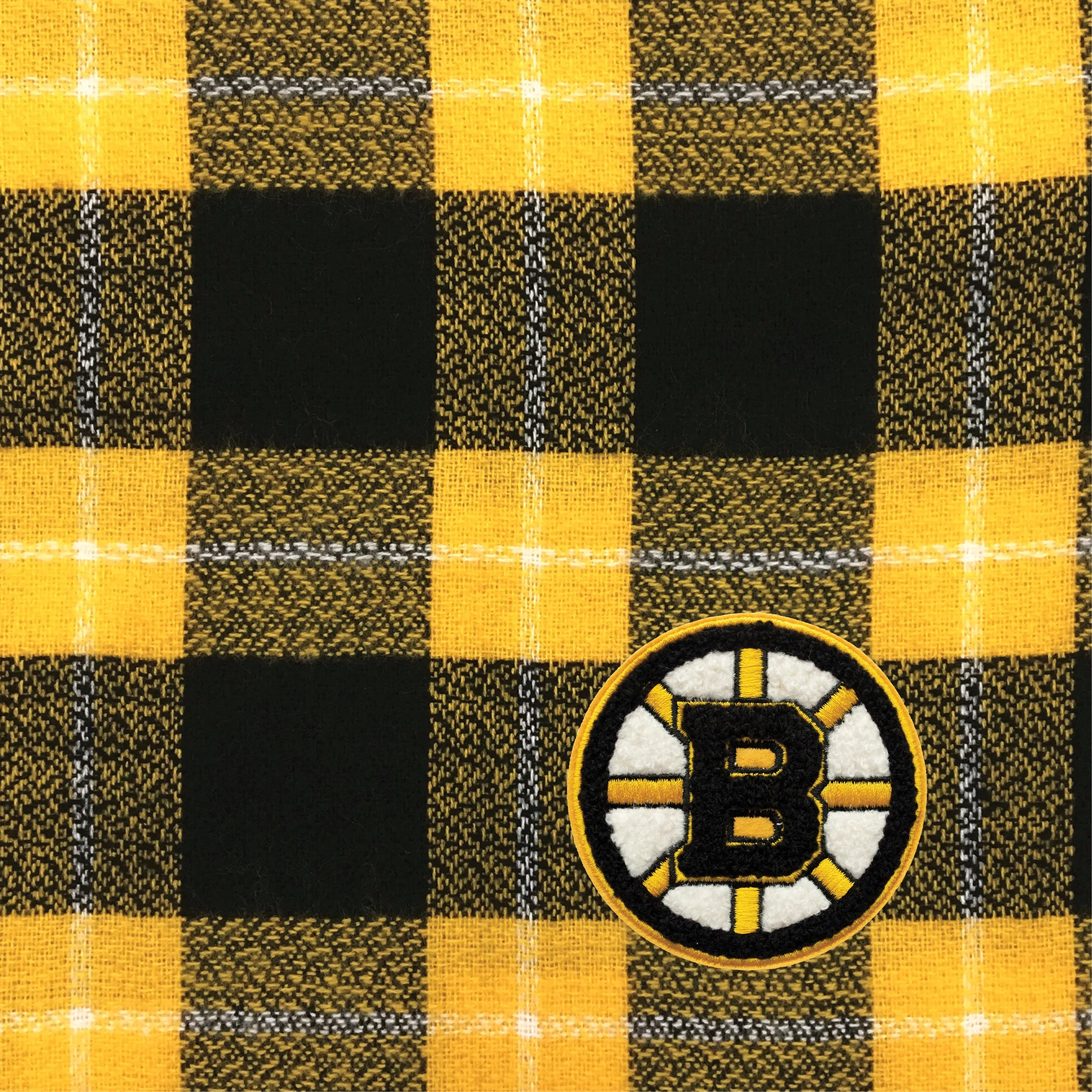 Boston Bruins Plaid Blanket Scarf