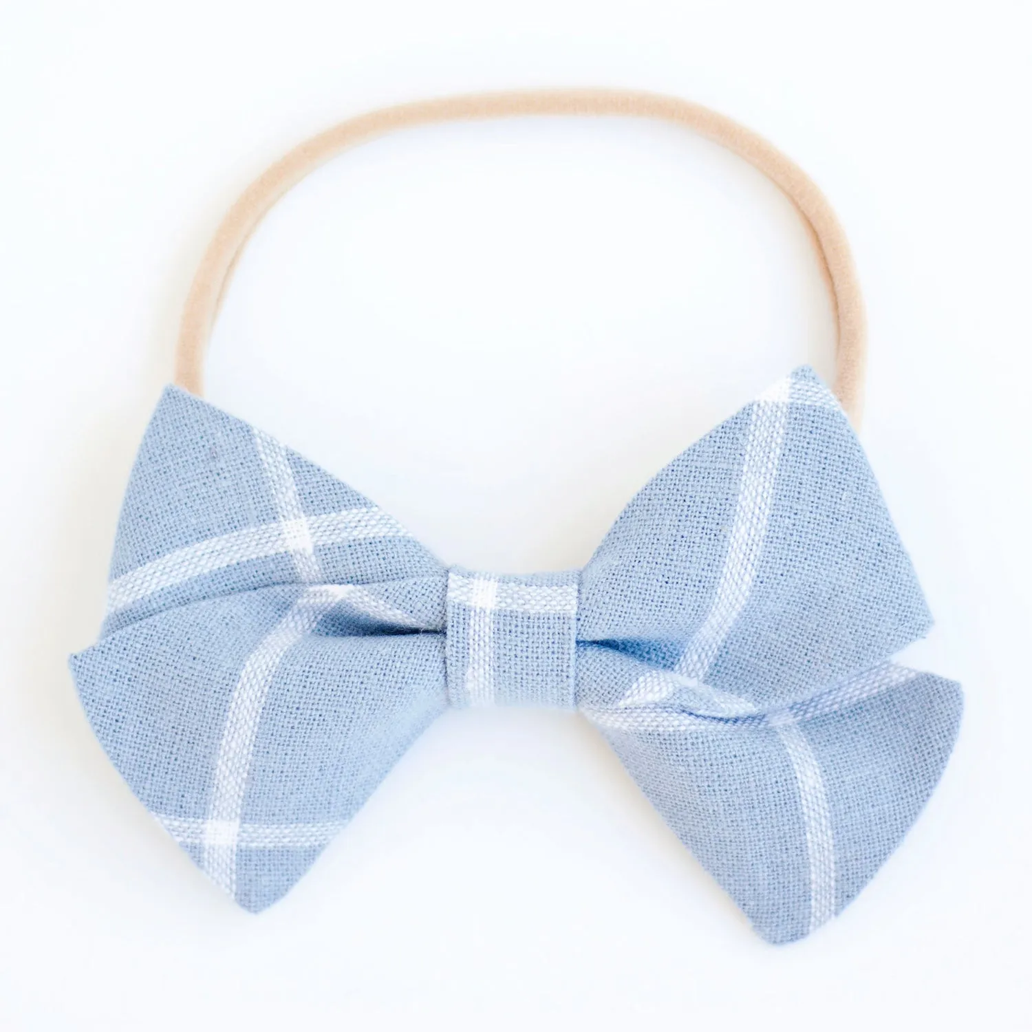 Boy's Pocket Square / Chambray Linen Window Pane