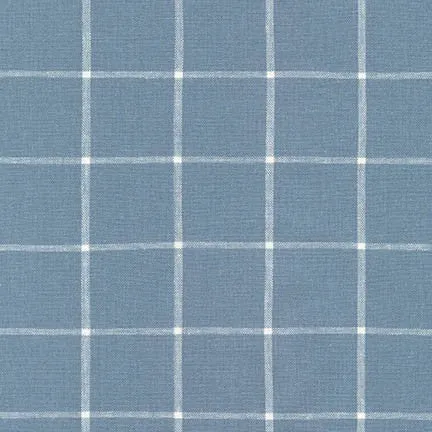 Boy's Pocket Square / Chambray Linen Window Pane