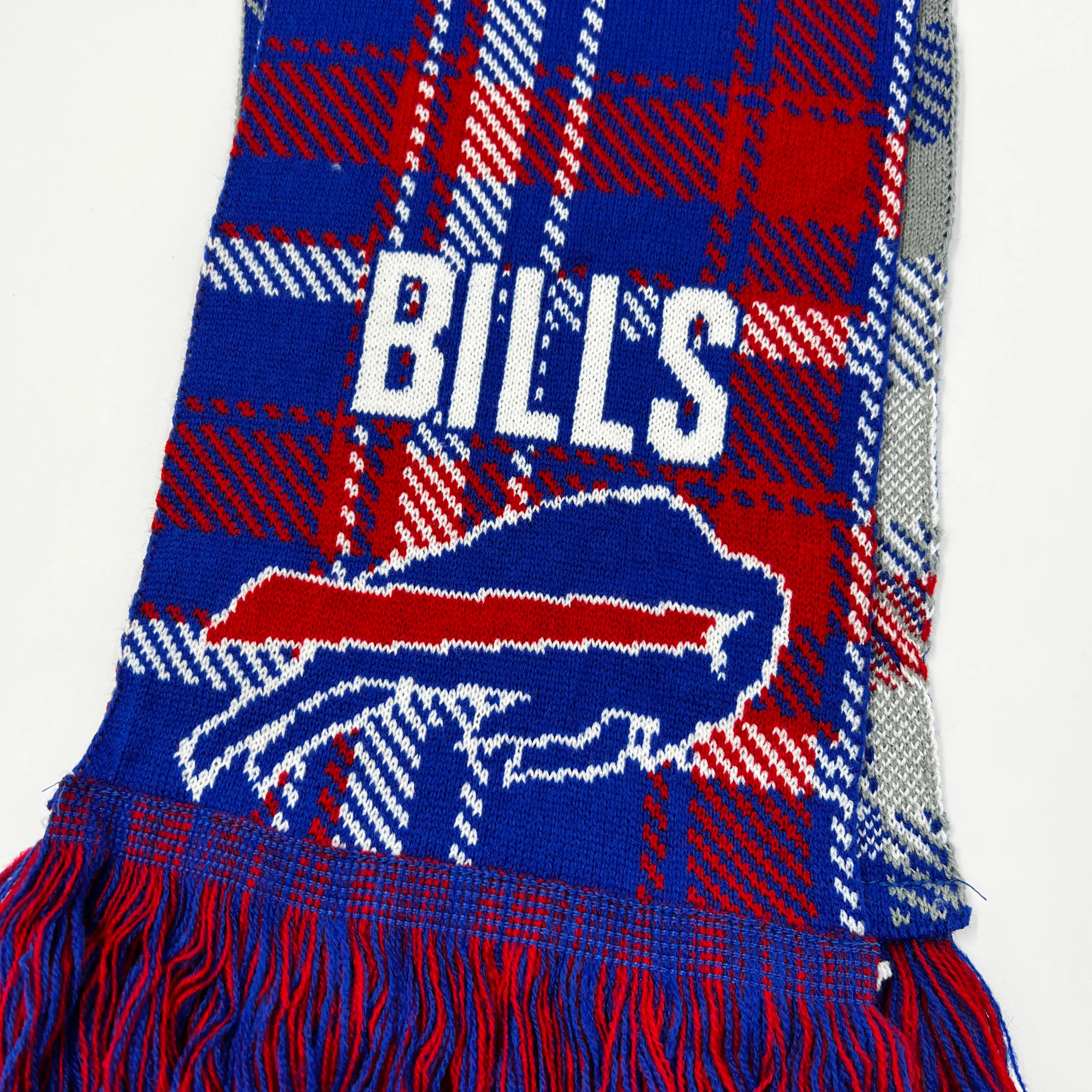 Buffalo Bills Double Sided Plaid Scarf