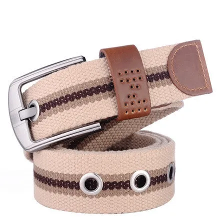 Canvas pin buckle belt unisex military belt Army tactical fashion belt mens top quality men strap