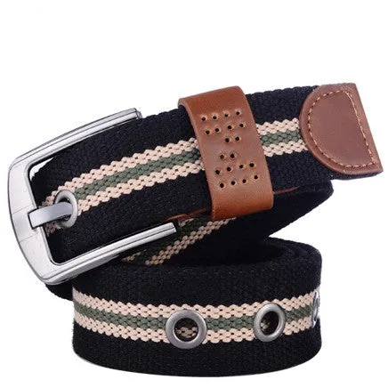 Canvas pin buckle belt unisex military belt Army tactical fashion belt mens top quality men strap