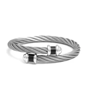 Celtic Bangle New Art Deco Gray