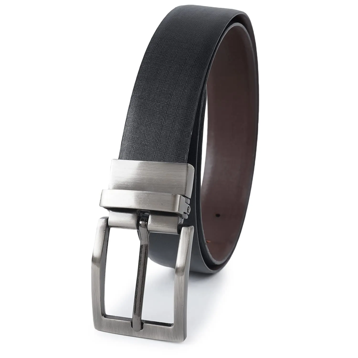 CIMONI® Premium Genuine Leather Belt for Jeans & Dress For Men (Black)  ( 1 Year Gurantee)