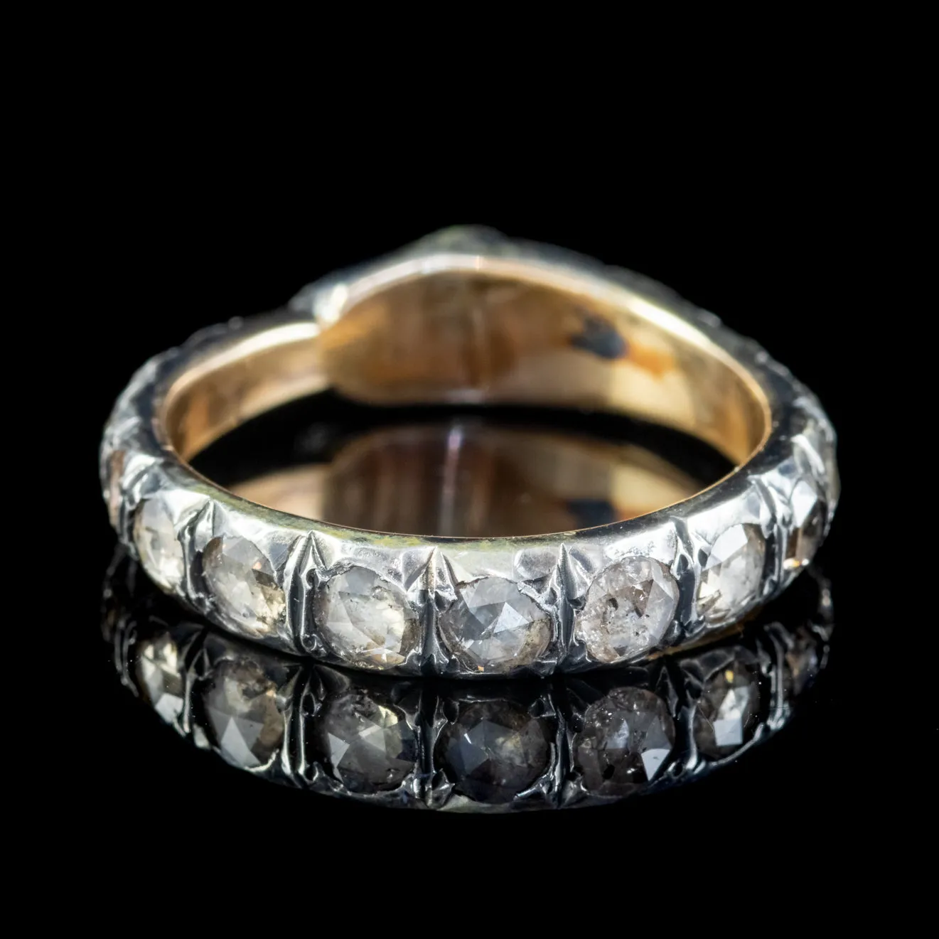 Diamond Snake Eternity Ring 18ct Gold Silver 2ct Of Diamond Sapphire Eyes