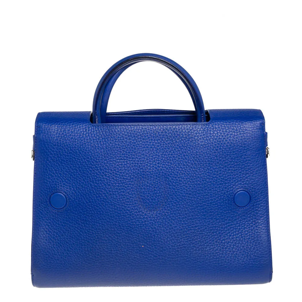 DIOR Blue Pebbled Leather Medium ever Tote