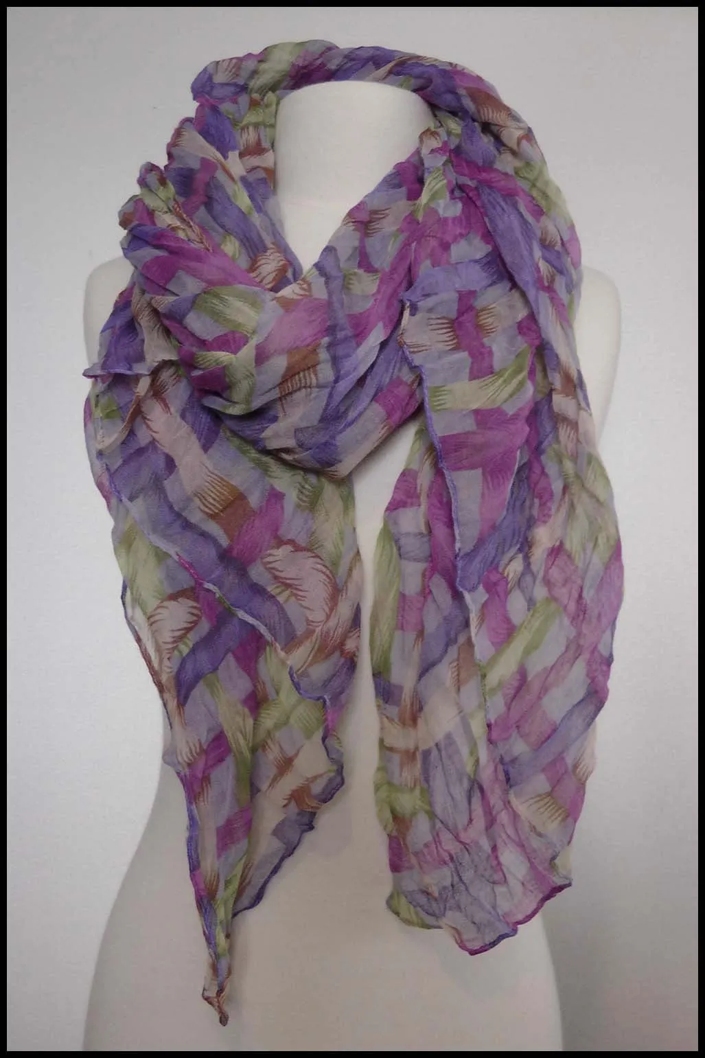 Extra-large Lightweight Woven Print Scarf