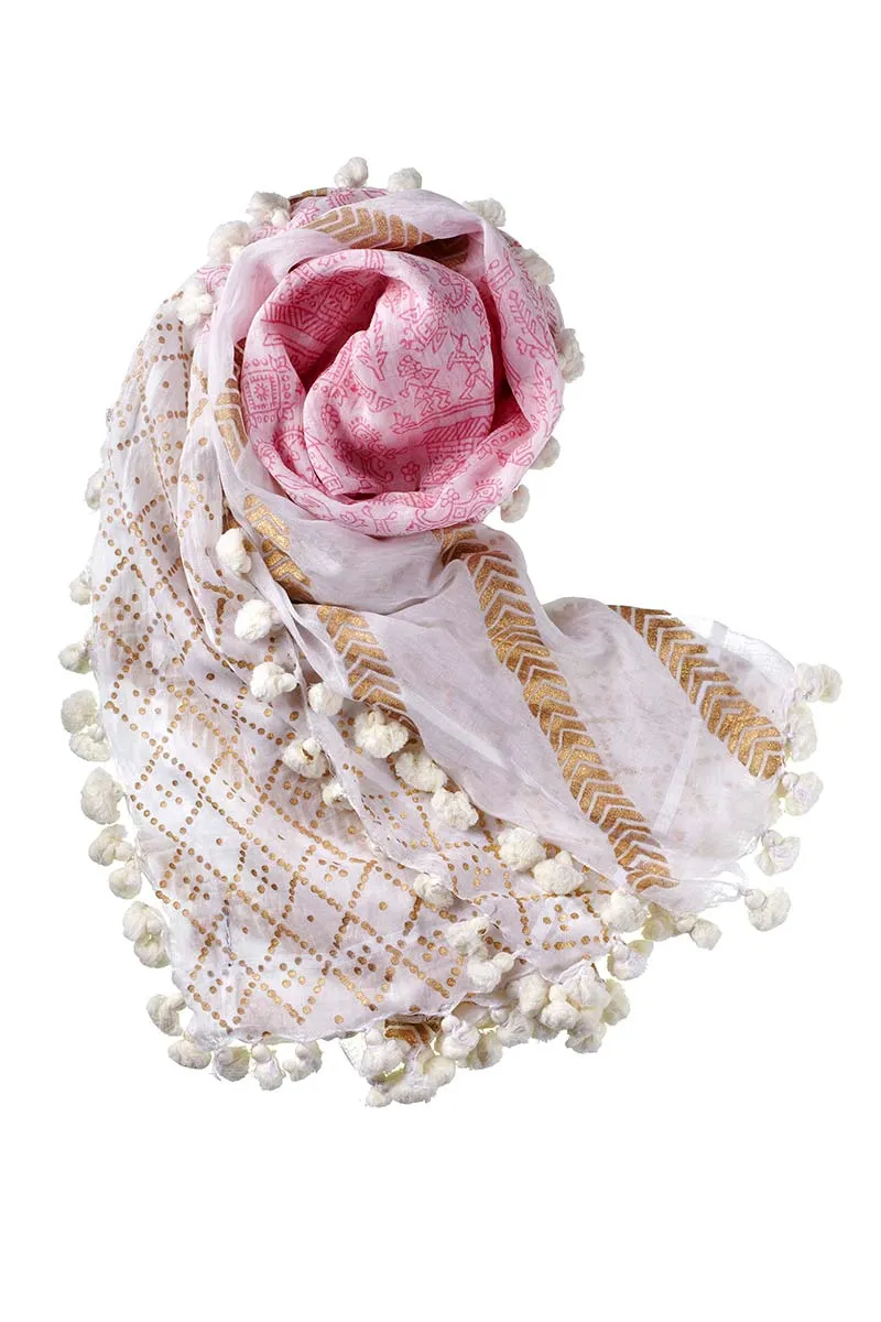 Fairy Tales Dupatta - Rose