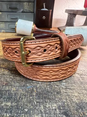 Handmade Custom Tooled & Stamped Belt