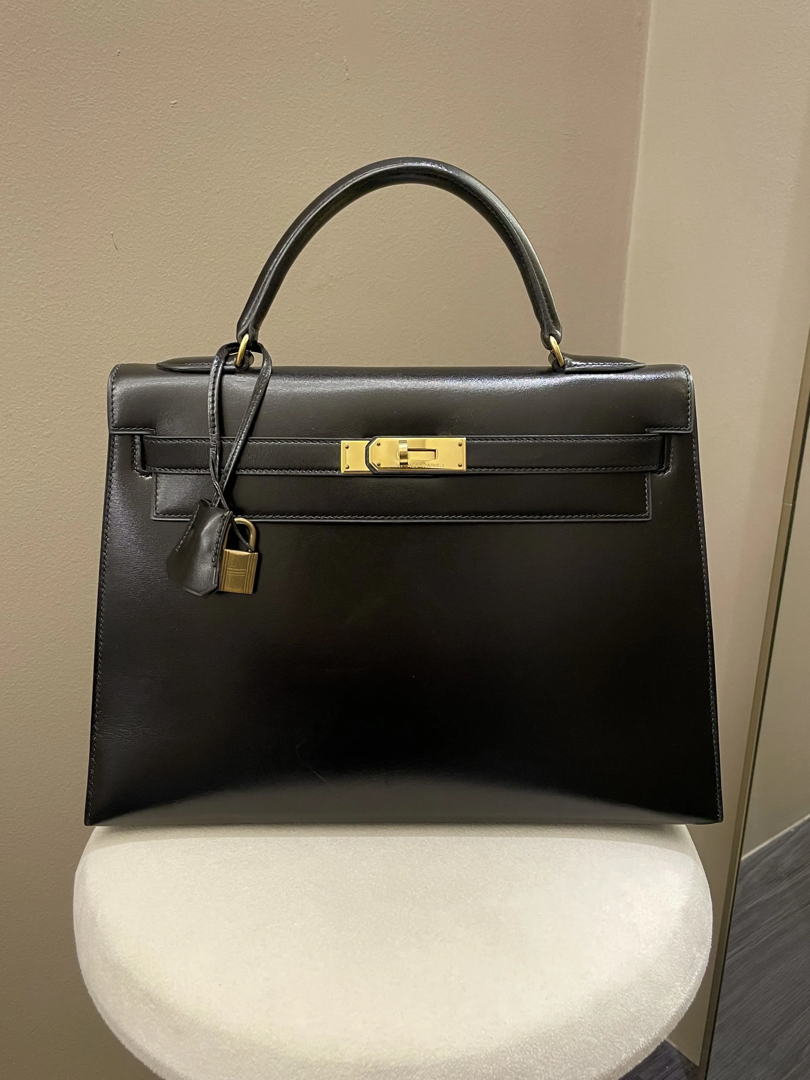 Hermes Kelly Sellier 32 Black Box