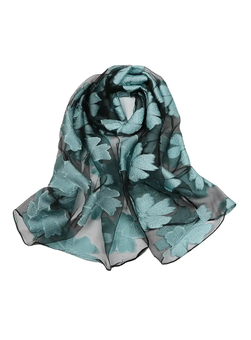 High-Quality Organza Lady Elegant Hijab Wraps