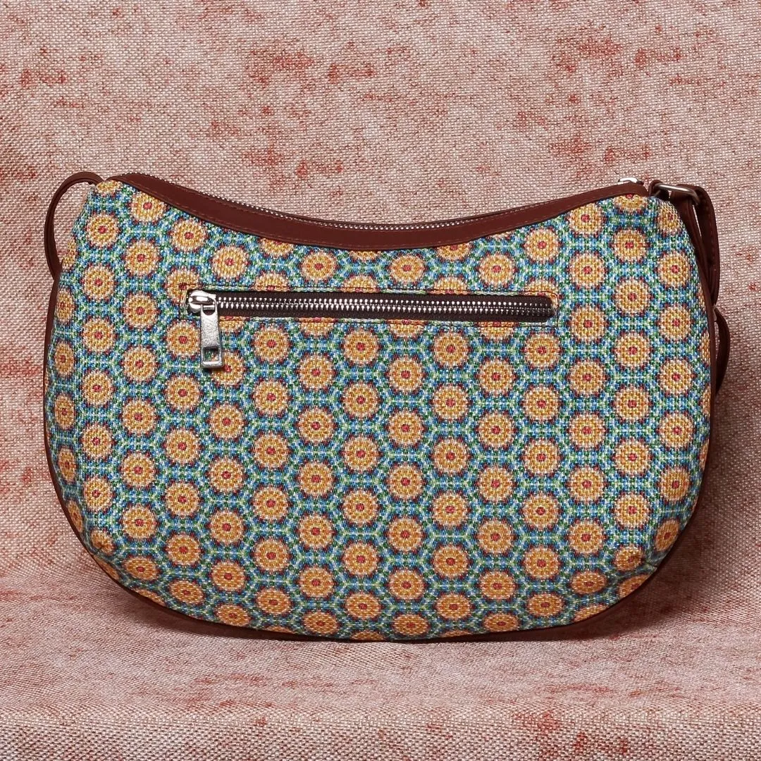 HoneyComb Summer Structured Shoulder Bag