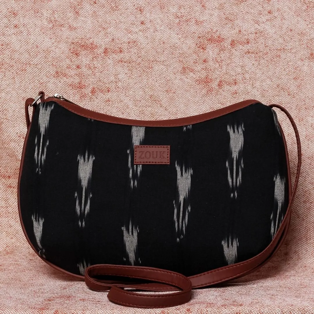 Ikat Arrow Structured Shoulder Bag