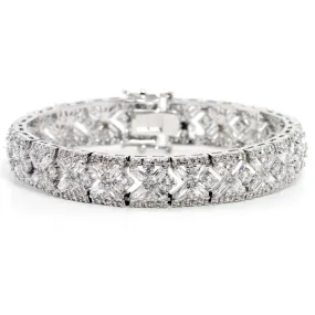 Marlene Art Deco Vintage Inspired Cubic Zirconia Bracelet