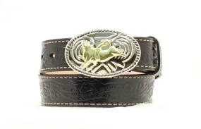 MF Western Nocona Boys Bucking Bronco Leather Belt Style N4410401