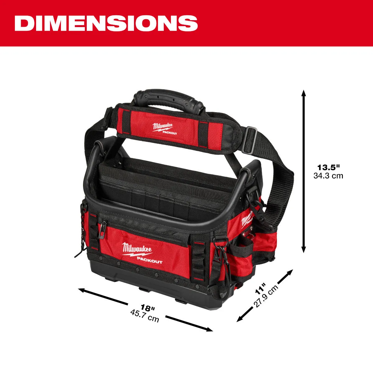 Milwaukee 48-22-8317 - PACKOUT™ 15" Structured Tote