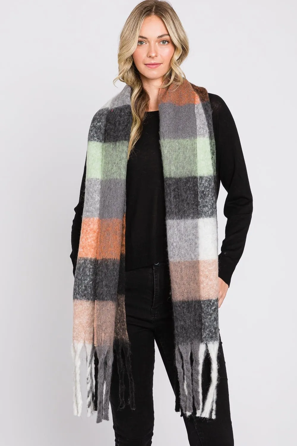 MS0310 Blake Multi Color Plaid Scarf