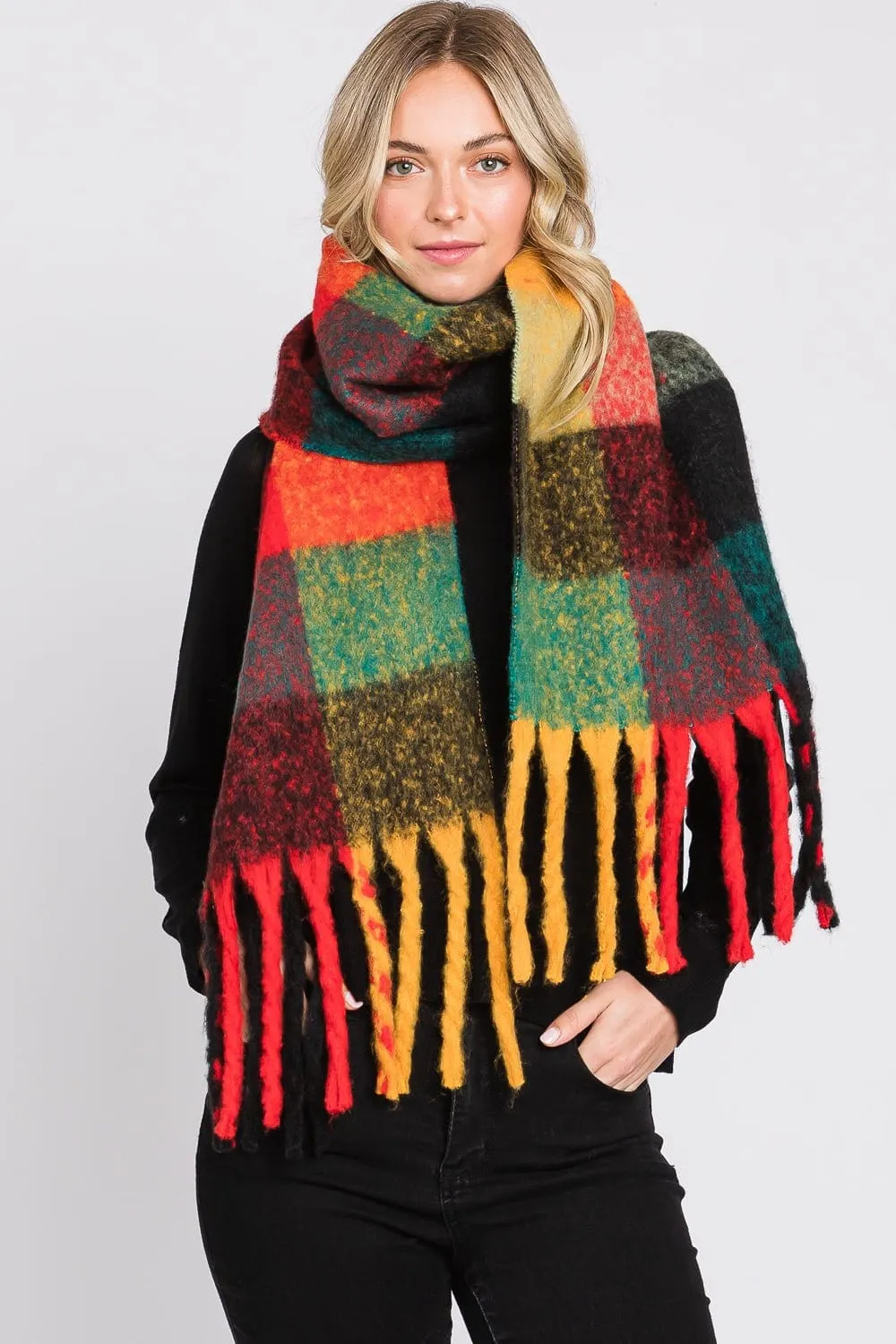 MS0310 Blake Multi Color Plaid Scarf