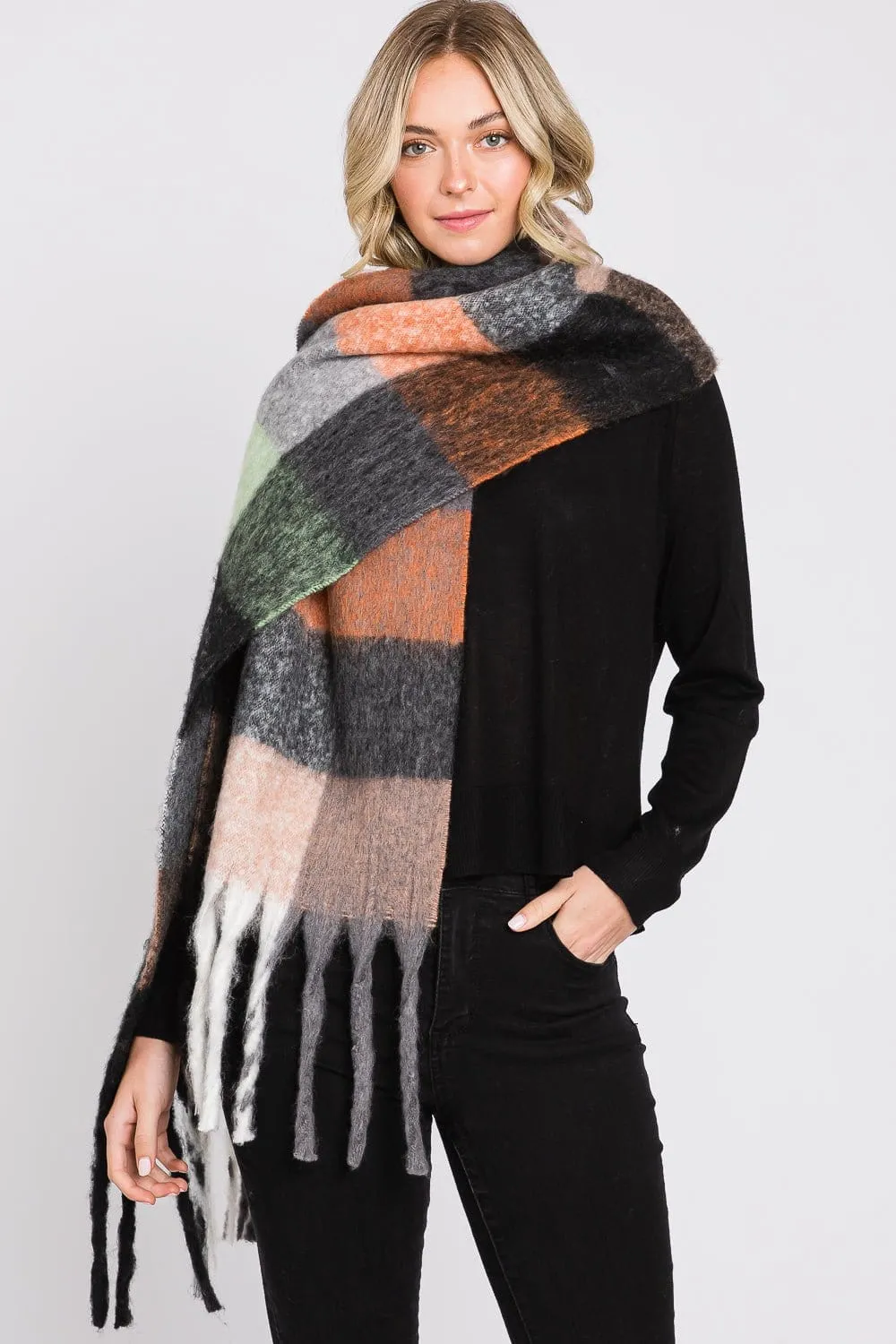 MS0310 Blake Multi Color Plaid Scarf