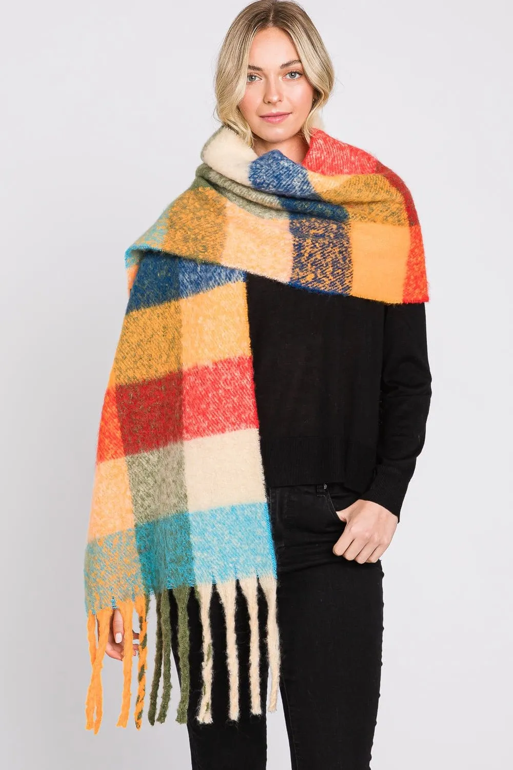 MS0310 Blake Multi Color Plaid Scarf