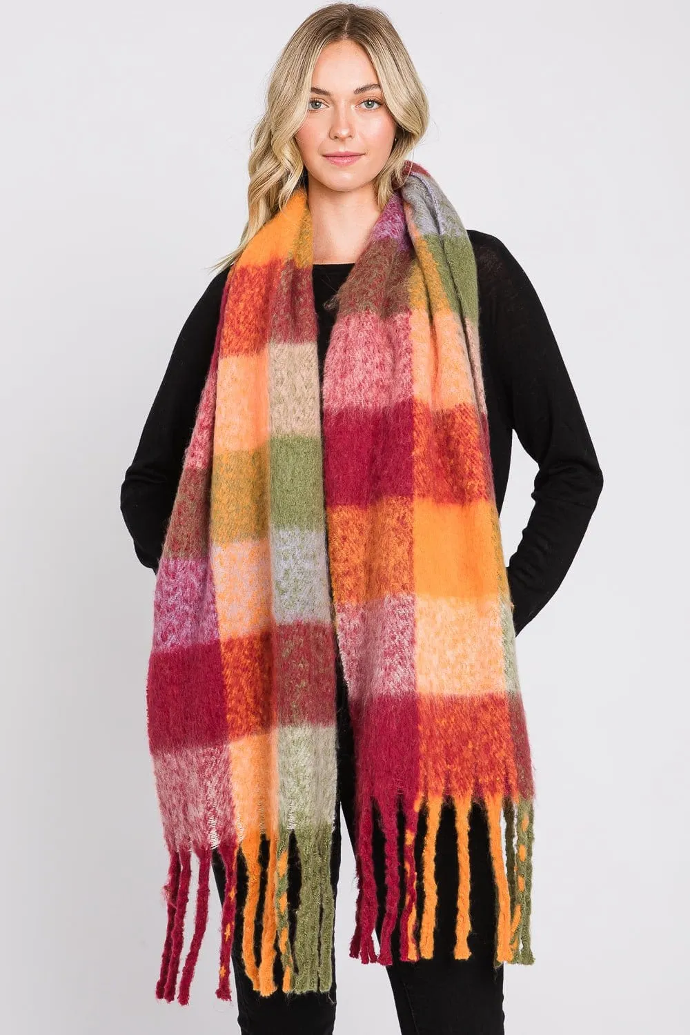 MS0310 Blake Multi Color Plaid Scarf