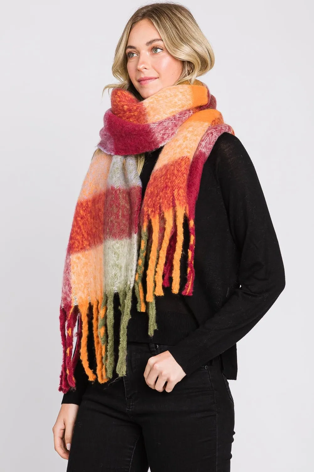 MS0310 Blake Multi Color Plaid Scarf