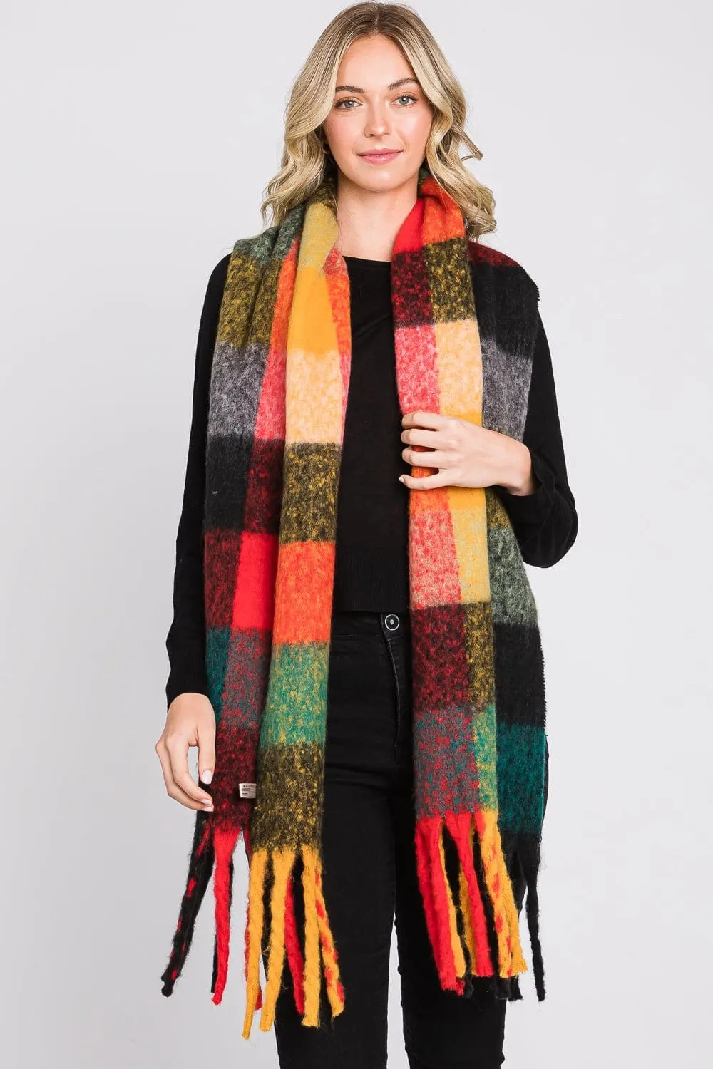 MS0310 Blake Multi Color Plaid Scarf