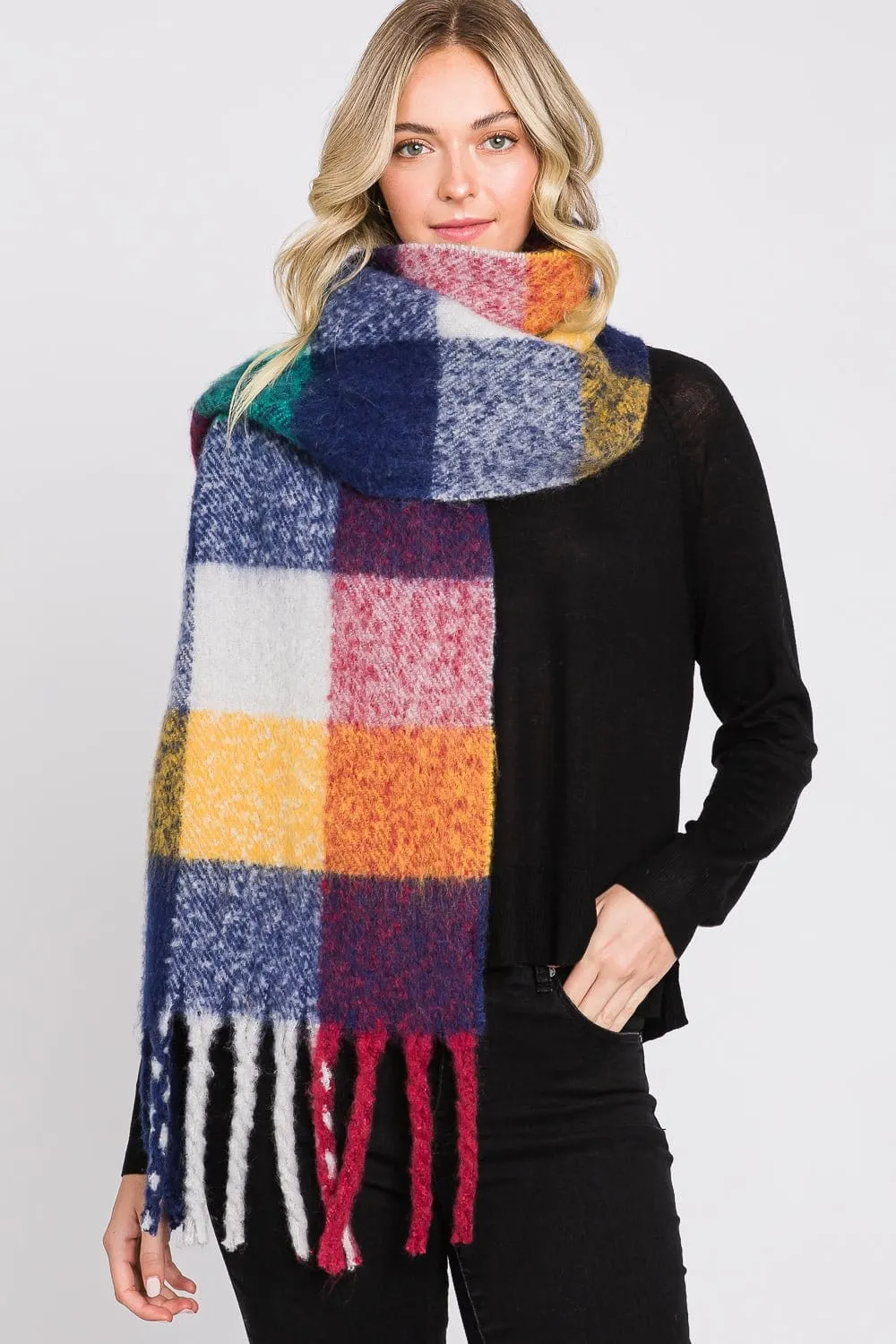 MS0310 Blake Multi Color Plaid Scarf