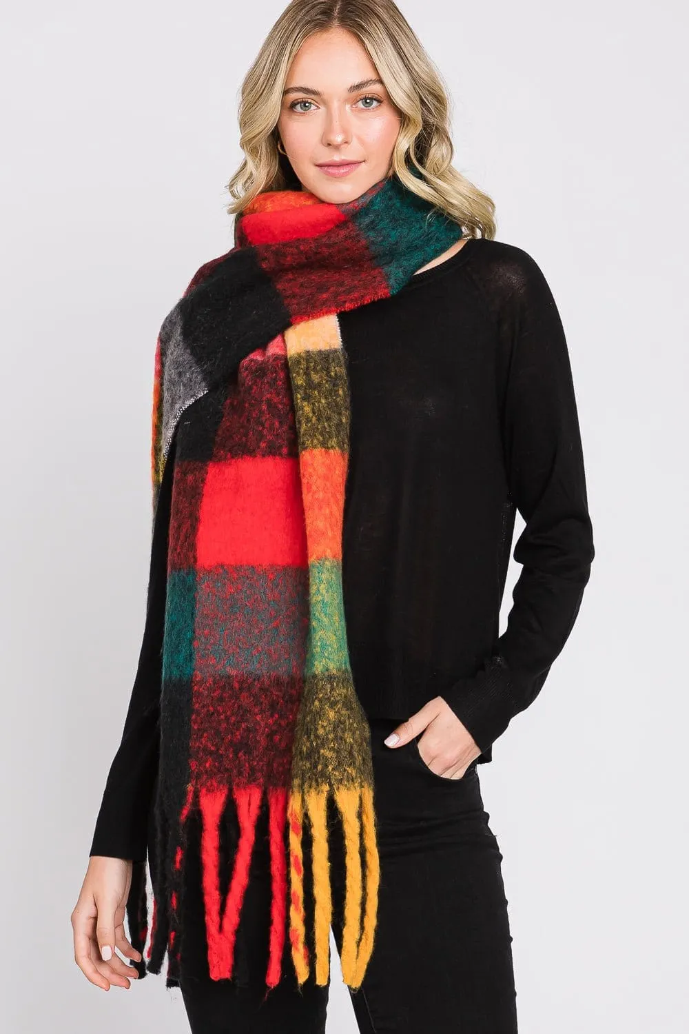 MS0310 Blake Multi Color Plaid Scarf