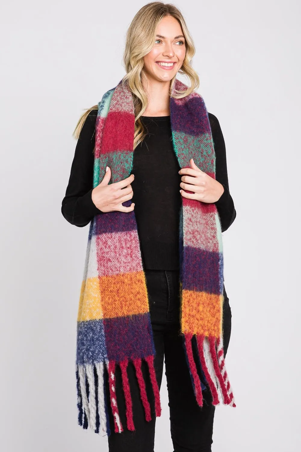 MS0310 Blake Multi Color Plaid Scarf