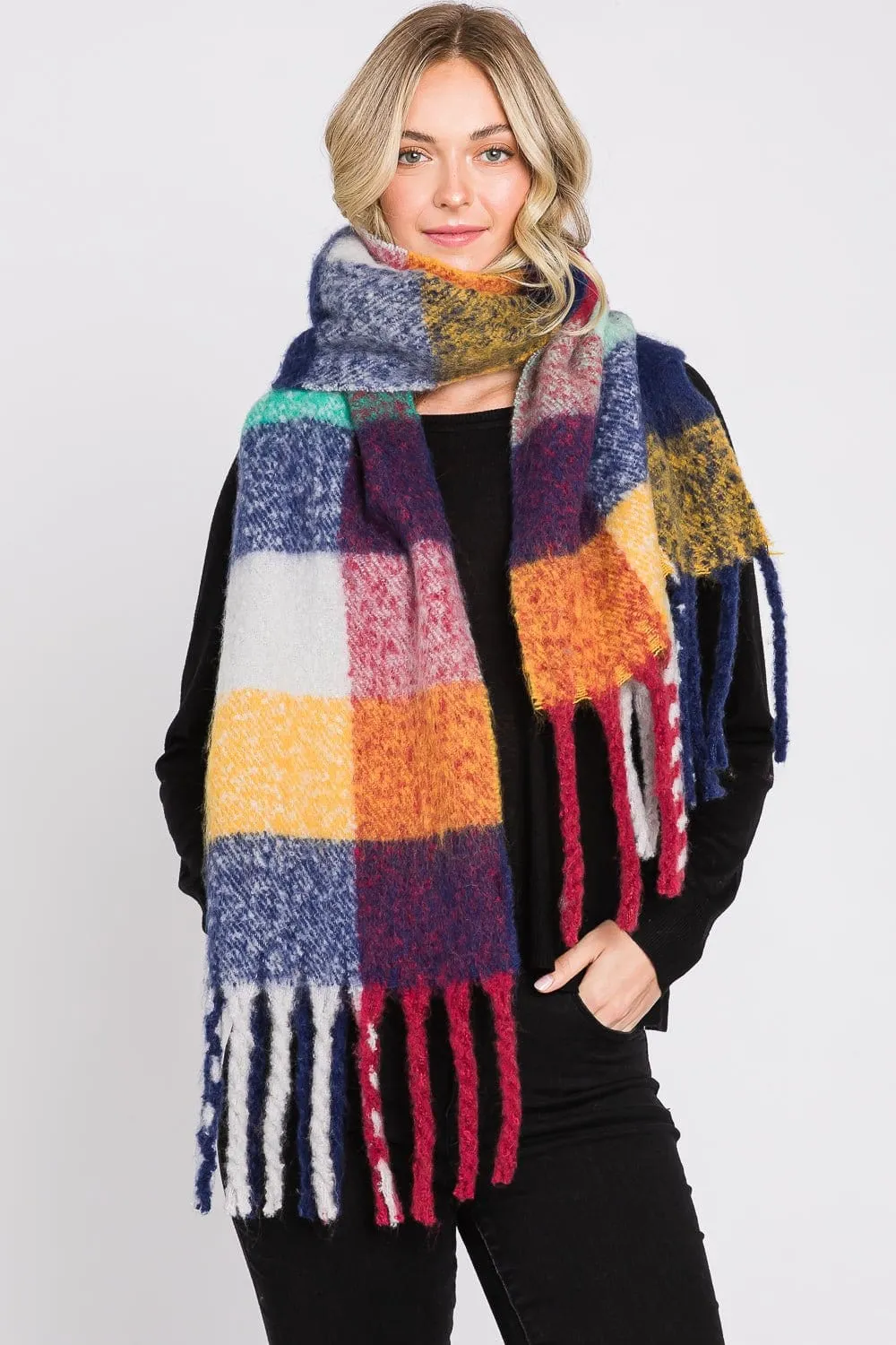 MS0310 Blake Multi Color Plaid Scarf