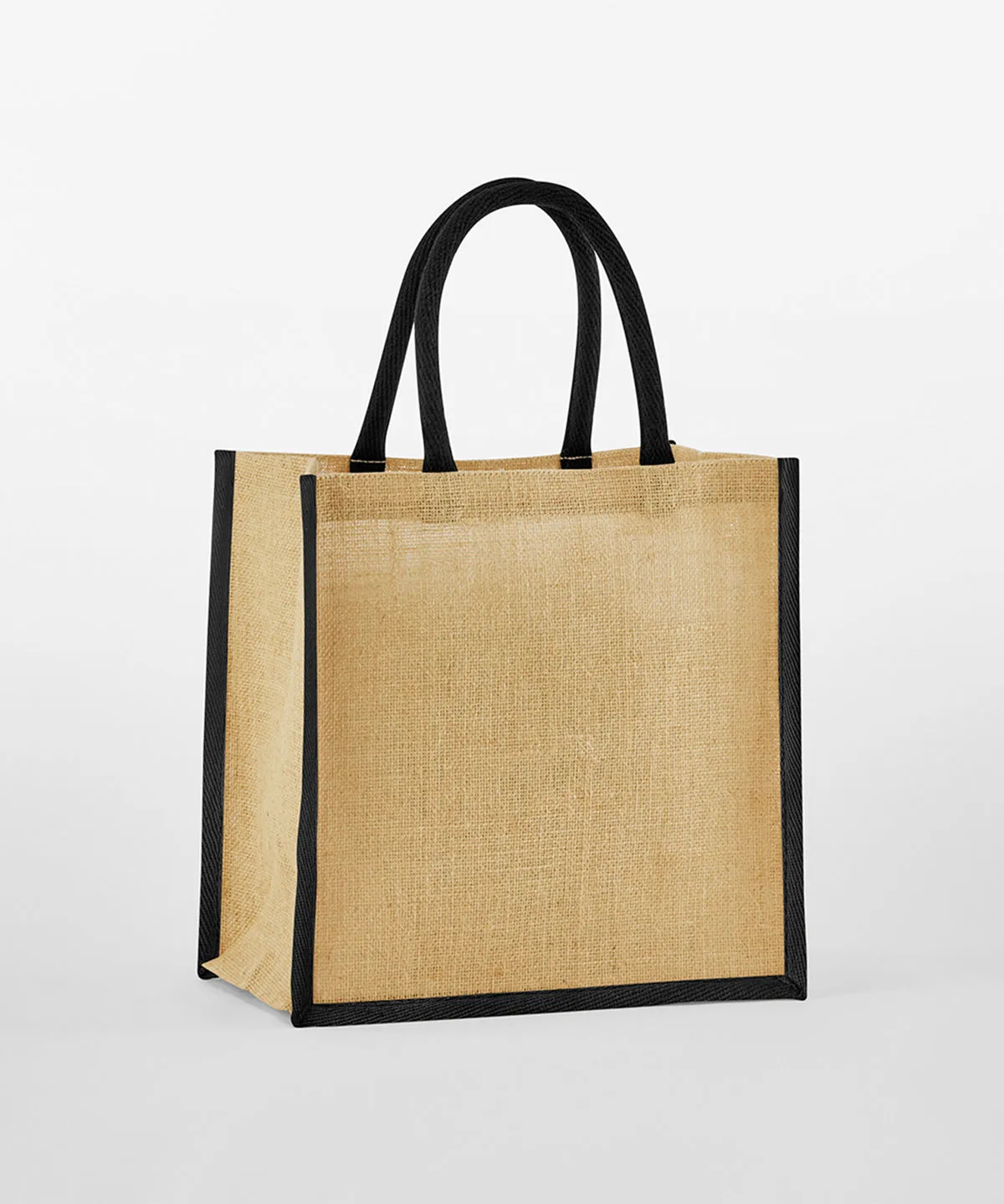 Natural - Natural starched jute mini gift bag