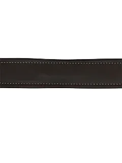 Padded Leather Belts - Black/Chocolate Brown