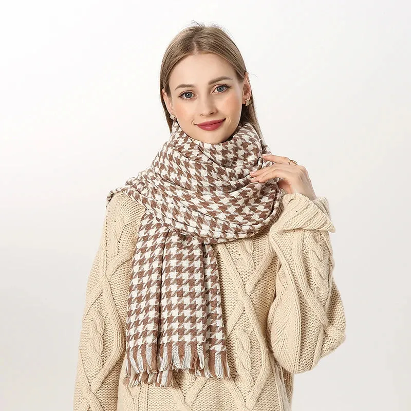 Plaid Soft Winter Scarf