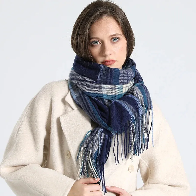 Plaid Soft Winter Scarf