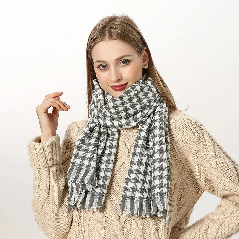 Plaid Soft Winter Scarf