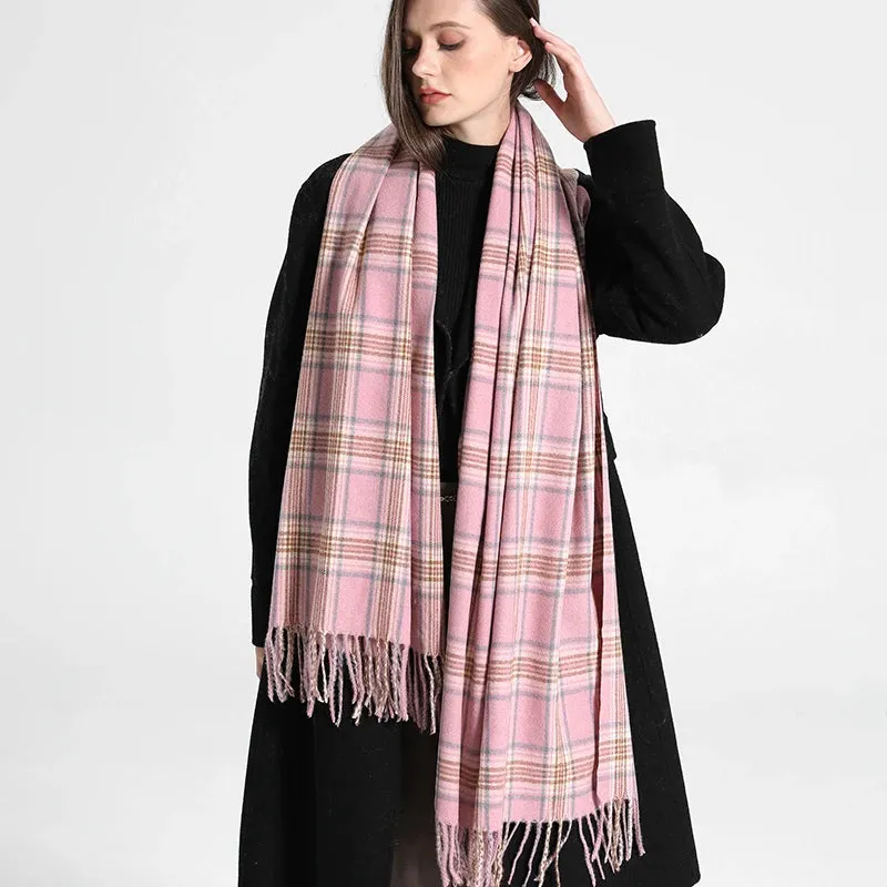 Plaid Soft Winter Scarf