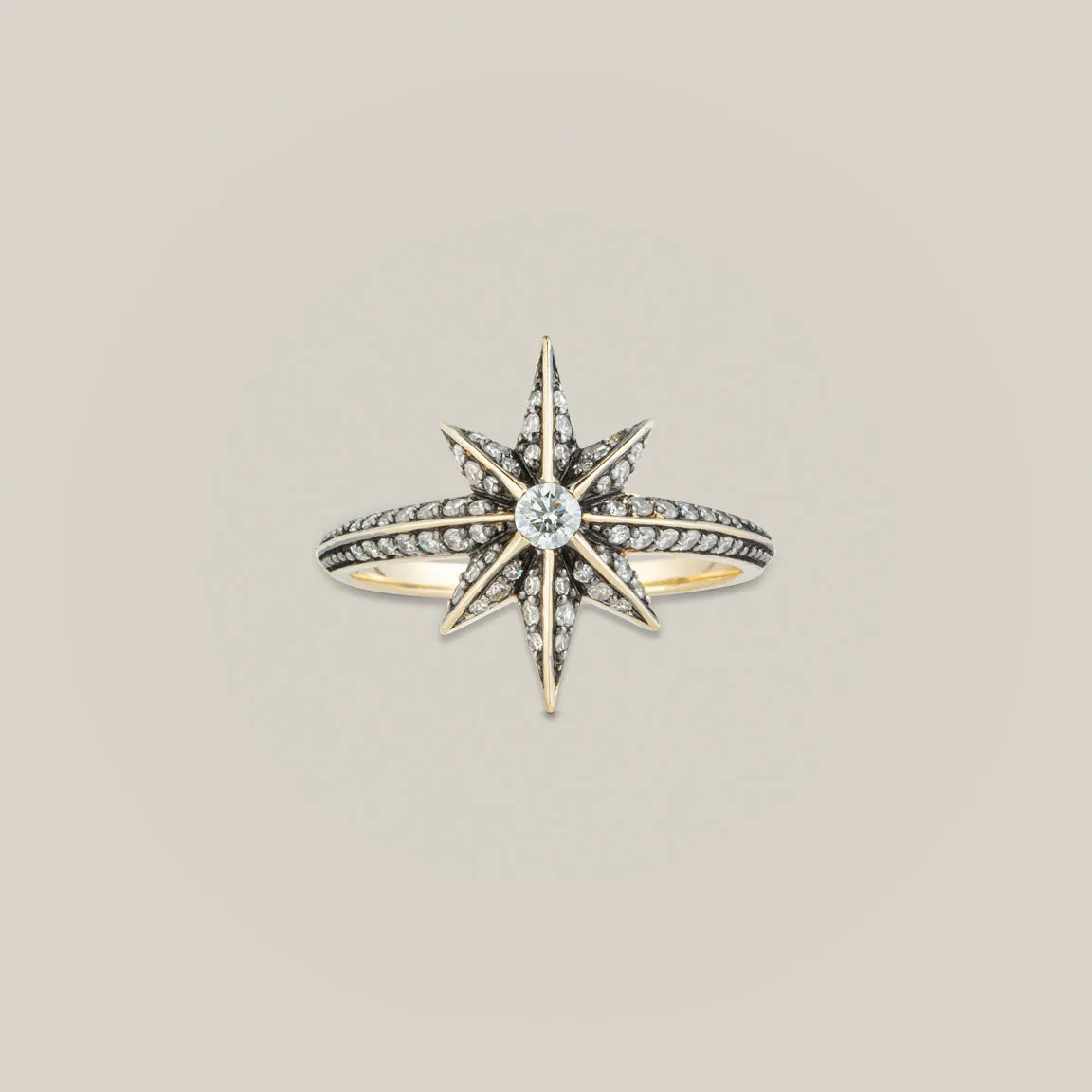 Victorian Star Diamond Ring