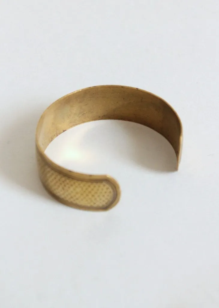 Vintage 1933 Chicago World's Fair Hammered Brass Bracelet