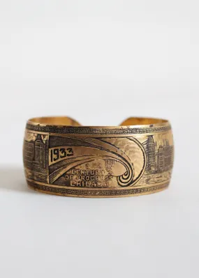 Vintage 1933 Chicago World's Fair Souvenir Bracelet